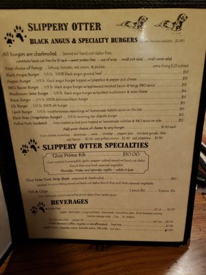 Menu photo 8 Slippery Otter Pub West Yellowstone, MT Menu photo 8 Slippery Otter Pub West Yellowstone, MT