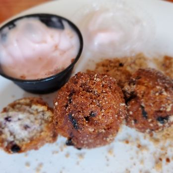 Berry Fresh Cafe - Blueberry Fritters (6) - Breakfast & Brunch Near Me - Jupiter, Florida
