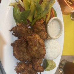 Sol y Mar - Coconut shrimp.
