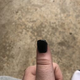 The polish is peeling up. The polish is peeling up.
