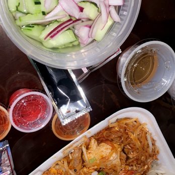 Thai BBQ - Cucumber Salad, Pad Thai Noodle- combination - Thai Near Me - Las Vegas, Nevada Thai BBQ - Cucumber Salad, Pad Thai Noodle- combination - Thai Near Me - Las Vegas, Nevada