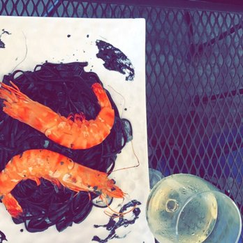 Di Lisio's - Nero do Seppia (Squid Ink Pasta with Langoustine Shrimp) - Italian Near Me - Winston-Salem, North Carolina Di Lisio's - Nero do Seppia (Squid Ink Pasta with Langoustine Shrimp) - Italian Near Me - Winston-Salem, North Carolina