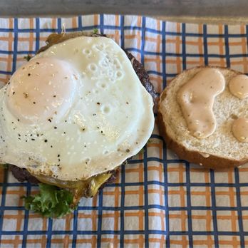 Super Duper Burgers - Smile face with sauce on burger lol - Burgers Near Me - Mill Valley, California Super Duper Burgers - Smile face with sauce on burger lol - Burgers Near Me - Mill Valley, California