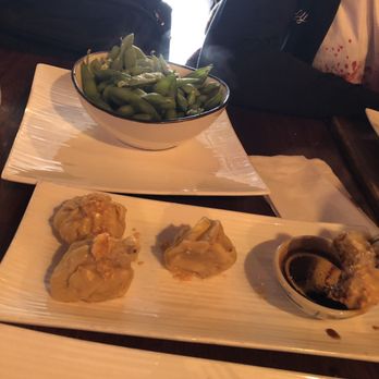 Yummy Thai - Edamame and chicken dumplings. The sauce was very good. - Thai Near Me - New York, New York