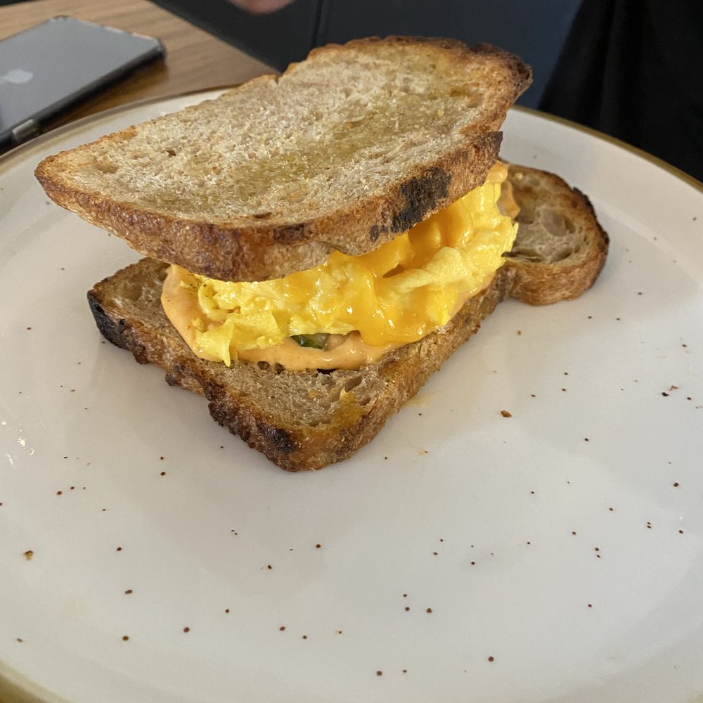 afternoon - egg cheddar sandwich - New American Near Me - Gainesville, Florida