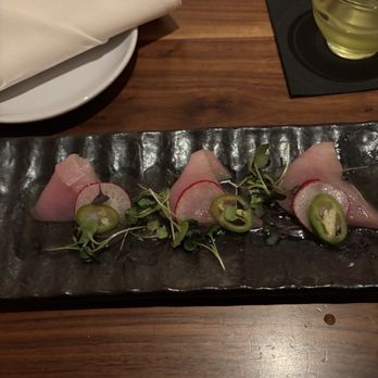 EBESU Robata & Sushi - Hamachi Crudo - Sushi Bars Near Me - Plano, Texas EBESU Robata & Sushi - Hamachi Crudo - Sushi Bars Near Me - Plano, Texas