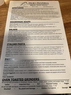 Menu photo 8 Palio Pizzeria Hyannis, MA Menu photo 8 Palio Pizzeria Hyannis, MA