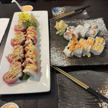 Bincho Tan Bistro - First Love, Over The World, Triple Roll, Mexican Roll - Japanese Near Me - Lutz, Florida