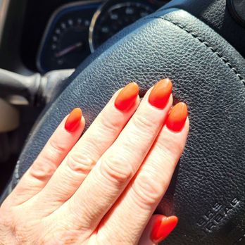 Long Beach Nails & Spa - I asked for an orangey-red for summer and Stella picked the perfect color! - Nail Salons Near Me - Long Beach, California Long Beach Nails & Spa - I asked for an orangey-red for summer and Stella picked the perfect color! - Nail Salons Near Me - Long Beach, California