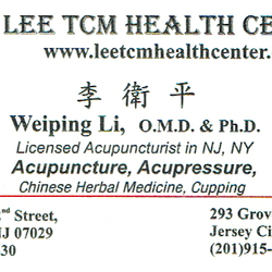 Lee Tcm Health Center - Business Card