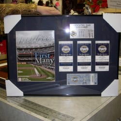 Framed sports event items