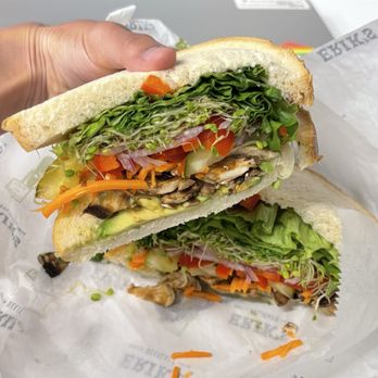 Erik's DeliCafé - Farmer's Market (vegan by getting sourdough and no mustard) - Delis Near Me - Mountain View, California Erik's DeliCafé - Farmer's Market (vegan by getting sourdough and no mustard) - Delis Near Me - Mountain View, California