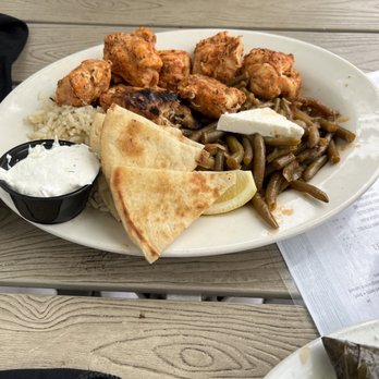 Greek on Cary - Chicken Souvlaki Platter - Greek Near Me - Richmond, Virginia Greek on Cary - Chicken Souvlaki Platter - Greek Near Me - Richmond, Virginia