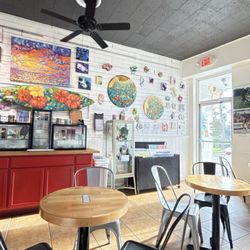 Sweetwater Coffee Bar and Gallery - Inside view early in the day before it gets busy.