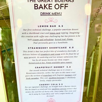 Buenas Coffee - Their menu for this July 11th, 2022 Monday. - Coffee & Tea Near Me - Costa Mesa, California