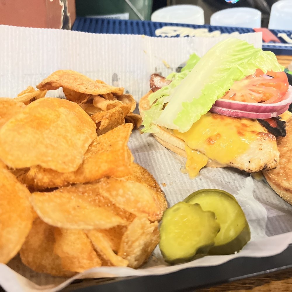 Broad Axe - Chicken sandwich club with chips! Good! - Bars Near Me - Hagerstown, Maryland Broad Axe - Chicken sandwich club with chips! Good! - Bars Near Me - Hagerstown, Maryland