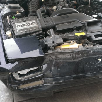Tepa Auto Body - Before taking her to tepa. Passenger was pushed back and frame was bent. - Body Shops Near Me - Pittsburg, California