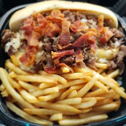 Bacon Cheesesteak Sandwich Bacon Cheesesteak Sandwich