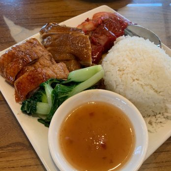 Tasty Spot Cafe - BBQ Triple Delicacy Rice Plate, $20.95. It's just OK. Nothing special, nothing awful here. - Chinese Near Me - Irvine, California Tasty Spot Cafe - BBQ Triple Delicacy Rice Plate, $20.95. It's just OK. Nothing special, nothing awful here. - Chinese Near Me - Irvine, California