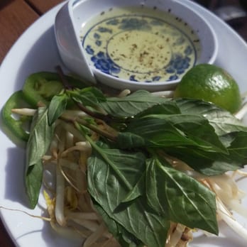 Tea Light Cafe - Thai basil, fresh bean sprouts, lime and herbed fish sauce. - Vietnamese Near Me - Phoenix, Arizona Tea Light Cafe - Thai basil, fresh bean sprouts, lime and herbed fish sauce. - Vietnamese Near Me - Phoenix, Arizona