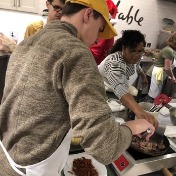 Sur La Table - All hands on deck! Most of the time you'll be in groups of four. - Kitchen Supplies Near Me - Carmel, Indiana