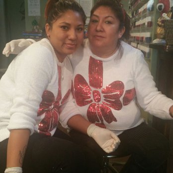 Brisa's Nail Salon - The nail techs at Brisa's rock & they really know how to rock their Christmas sweaters!! Luz seriously knows her stuff & never disappoints! - Nail Salons Near Me - Edison, New Jersey