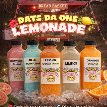 Dats Da One Lemonade - Some of the yummy lemonade we offer at the bread basket and more - Juice Bars & Smoothies Near Me - Captain Cook, Hawaii