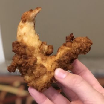 Chick-fil-A - Chicken strip. This was one of a 3-piece order. Wasn't greasy. Batter on the outside was good. Chicken wasn't dry. - Fast Food Near Me - Thousand Oaks, California Chick-fil-A - Chicken strip. This was one of a 3-piece order. Wasn't greasy. Batter on the outside was good. Chicken wasn't dry. - Fast Food Near Me - Thousand Oaks, California