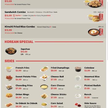 bb.q Chicken Convoy - Menu 11/2025 - Korean Near Me - San Diego, California bb.q Chicken Convoy - Menu 11/2025 - Korean Near Me - San Diego, California