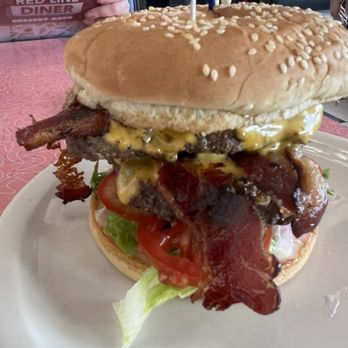 Red Line Diner - Bacon Cheese Burger - Burgers Near Me - Saint Albans, West Virginia Red Line Diner - Bacon Cheese Burger - Burgers Near Me - Saint Albans, West Virginia