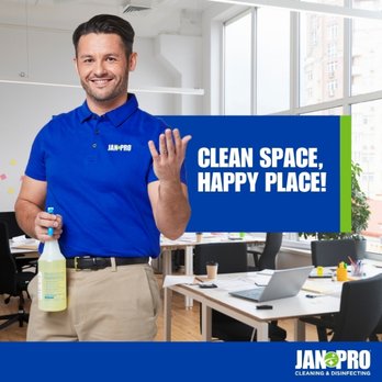 Jan Pro Cleaning & Disinfecting - a man holding a cleaning spray - Office Cleaning Near Me - Orlando, Florida Jan Pro Cleaning & Disinfecting - a man holding a cleaning spray - Office Cleaning Near Me - Orlando, Florida