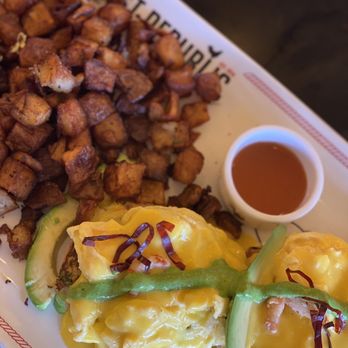 Breakfast Republic - Crab and crawfish eggs Benedict - Breakfast & Brunch Near Me - Irvine, California Breakfast Republic - Crab and crawfish eggs Benedict - Breakfast & Brunch Near Me - Irvine, California