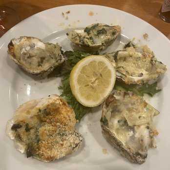 Decoys Seafood - Oysters Rockefeller. They looked so good I couldn't wait to dig in & by the last one, I remembered to take a pic lol - Seafood Near Me - Suffolk, Virginia