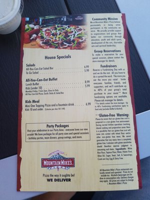 Menu photo 4 Mountain Mike's Pizza Moreno Valley, CA Menu photo 4 Mountain Mike's Pizza Moreno Valley, CA
