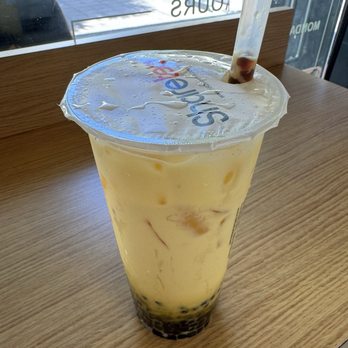 Sharetea - Mango Green Milk Tea - Bubble Tea Near Me - Los Angeles, California