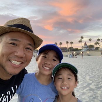 Coronado Center Beach - me with the girls - Beaches Near Me - Coronado, California