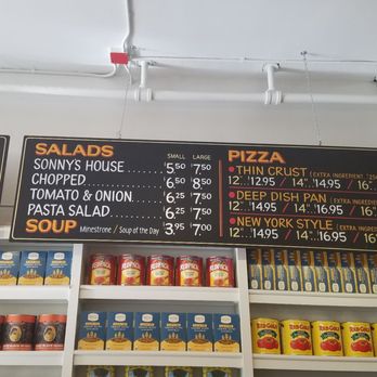 Sonny's Express - Menu board - Salad Near Me - Park Ridge, Illinois