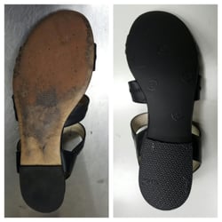 Trabuco Shoe Repair - Before & after on work done to my shoe. :)