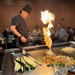 Shinto Japanese Steakhouse & Sushi Lounge - Flaming onion stack