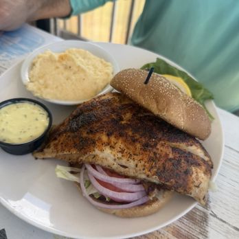 Shrimpys Blues Bistro - Blackened snapper sandwich - Seafood Near Me - St Pete Beach, Florida Shrimpys Blues Bistro - Blackened snapper sandwich - Seafood Near Me - St Pete Beach, Florida
