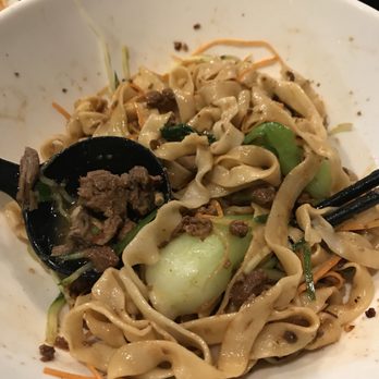 GB Hand-pulled Noodles - Ordered the flat noodles and first thickness option which as you can see is pretty thick already. Would recommend! - Chinese Near Me - Toronto, Ontario GB Hand-pulled Noodles - Ordered the flat noodles and first thickness option which as you can see is pretty thick already. Would recommend! - Chinese Near Me - Toronto, Ontario