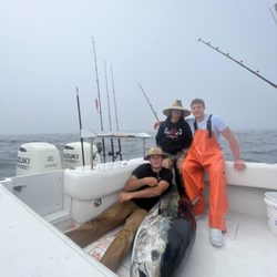 Captain Zaq and Bluefin with first mates
