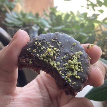 Baklovah Bakery - Pistachios on top with a pomegranate jam inside cookie. - Desserts Near Me - San Antonio, Texas Baklovah Bakery - Pistachios on top with a pomegranate jam inside cookie. - Desserts Near Me - San Antonio, Texas