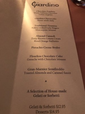 Menu photo 5 Giardino Vancouver, BC