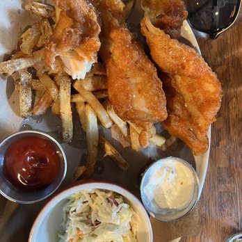 Culinary Dropout - Beer Battered Fish & Chips - New American Near Me - Austin, Texas