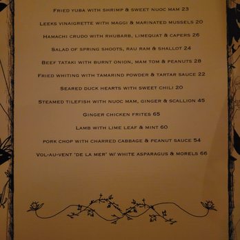 Bistrot Ha - menu march 2026 - French Near Me - New York, New York