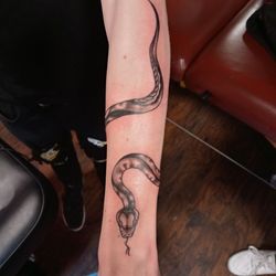 Drawn on snake