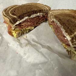 Moran's Market - Hot pastrami and swiss on rye--really flavorful!