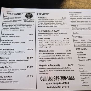 Barley and Burger - Smashed - Menu - Burgers Near Me - Smithfield, North Carolina