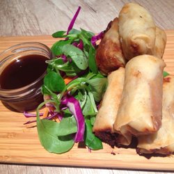 Pełną Parą - Spring rolls with plum sauce